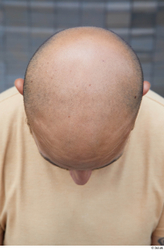 Head Man White Casual Chubby Bald Street photo references